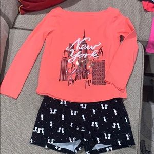 Gymboree size 8 shorts and top